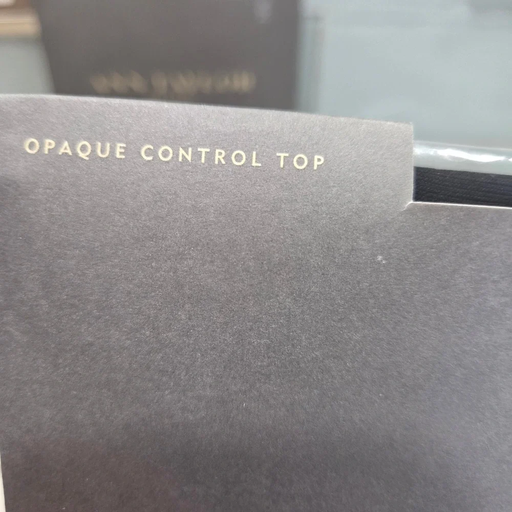 Ann Taylor Hosiery 2 Pack Black Opaque Control Top‎ Tights Small NIP